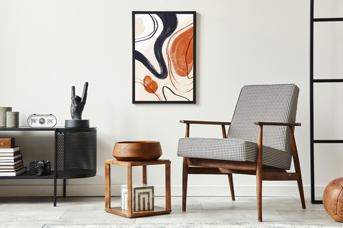 Artwork Frame Scandinavian Mockup Scene 06