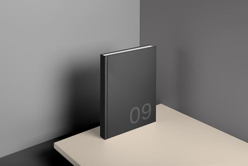Hard Cover Book Mockup Scene 08