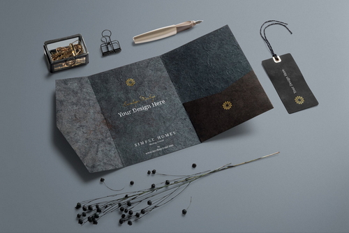 Invitation Card Mockup and Decor Scene 02
