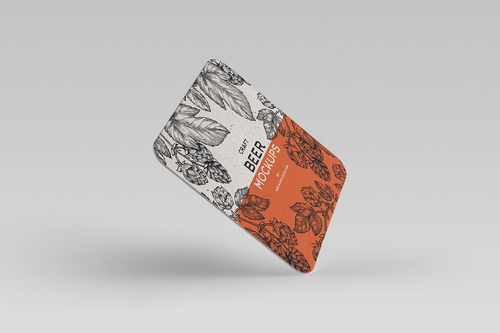 Beer Pads Branding Mockup Scene 35