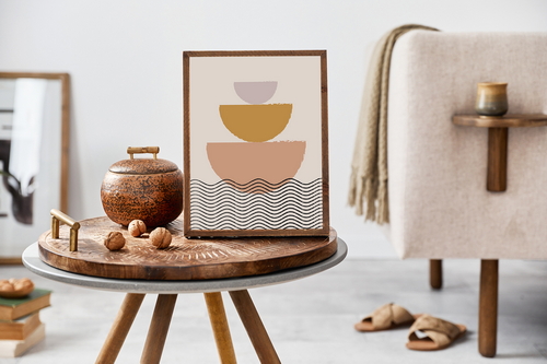 Artwork Frame Boho Style Mockup Scene 13