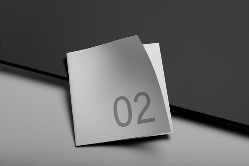 Square Brochure Mockup Scene 02