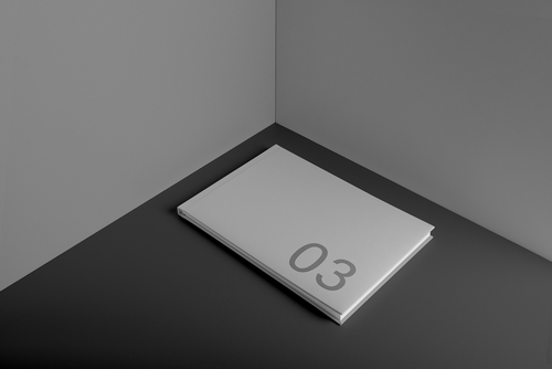Horizontal Hard Cover Brochure Mockup Scene 03