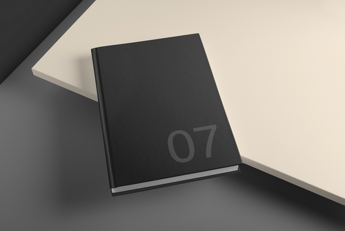 Hard Cover Book Mockup Scene 09