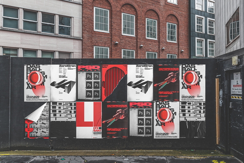 Urban Posters Wall Mockup Scene 03