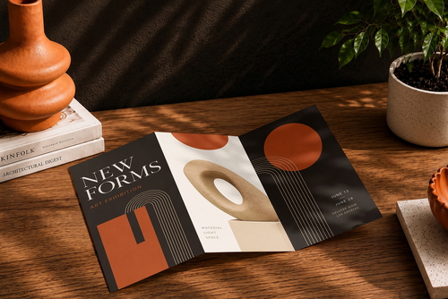 US Tri-Fold Flyer Mockup