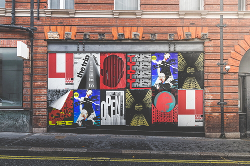 Urban Posters Wall Mockup Scene 02