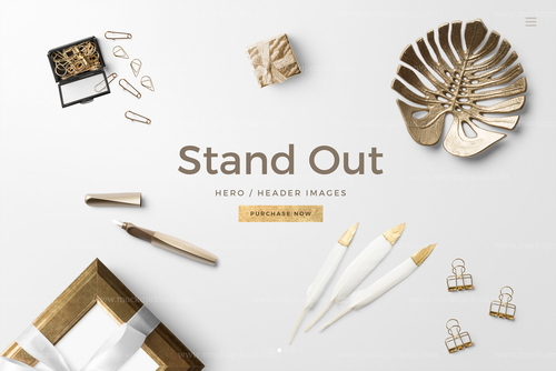 Golden Decor Branding Mockup Scene