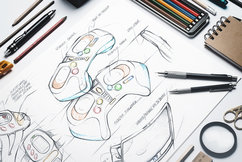 Sketch Artists Drawing Mockup Scene 07