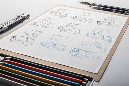 Sketch Artists Drawing Mockup Scene 11