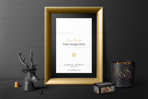 Frame Mockup Branding Front View Scene 05
