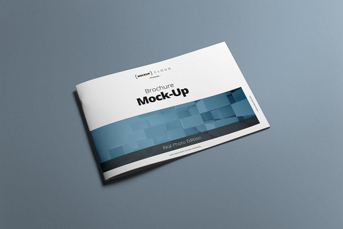 Landscape Brochure Cover Mockup Scene 03