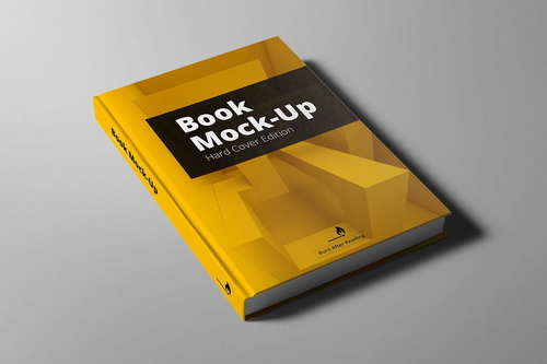 Hard Cover Book Mockup Scene 01
