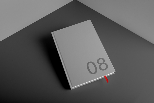 Hard Cover Book Mockup Scene 06