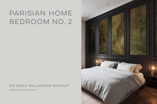 Paris Home | Bedroom Wallpaper Mockup No. 2