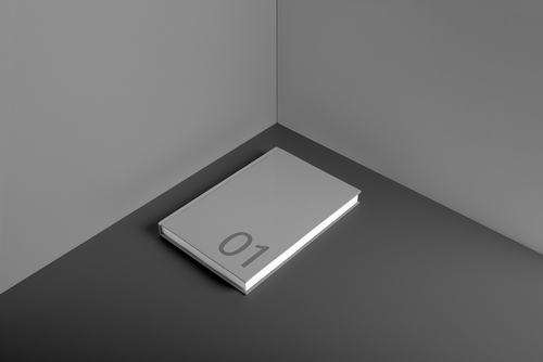 Hard Cover Book Mockup Scene 04