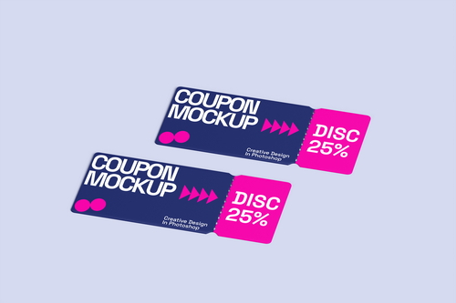 Coupon Discount Mockup