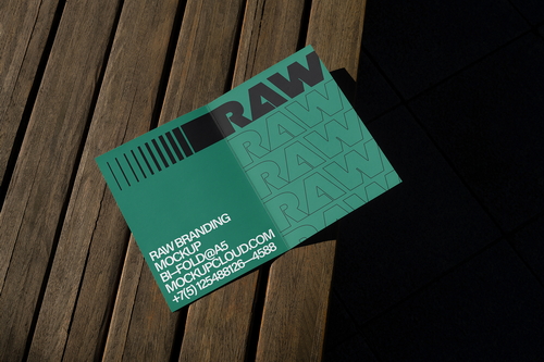 Bi-Fold Brochure Branding Mockup Scene Raw-02-06
