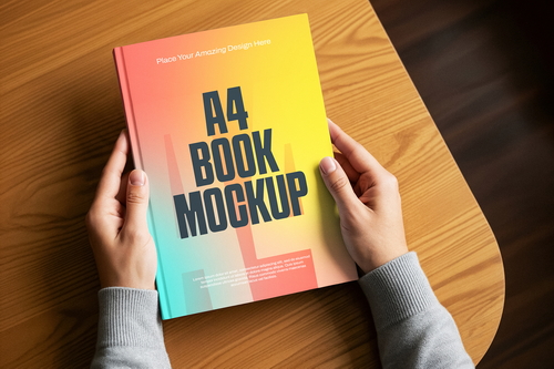 A4 Book Mockup
