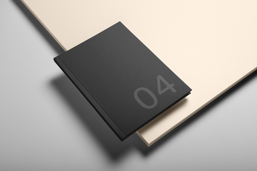 Brochure A4 Hard Cover Mockup Scene 04