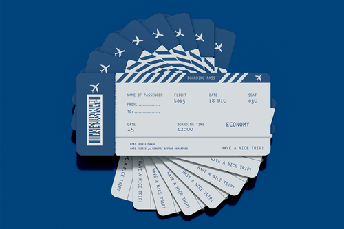 Airline Tickets Mockup