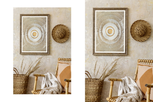 Artwork Frame Boho Style Mockup Scene 01