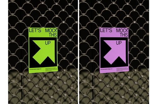 A3 Poster realistic Mockup / BCN01|08