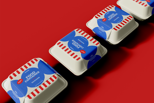 Takeaway Food Container Mockup