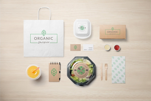 Organic Food Packaging Mockup 02