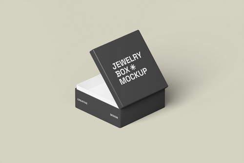 Jewelry Box Packaging Mockup