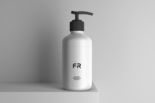 Cosmetic Pump Bottle Mockup