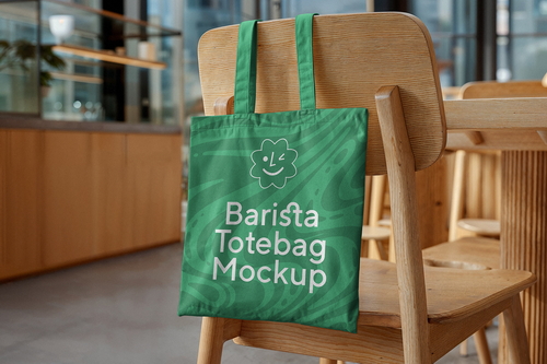 Tote Bag Mockup / Barista Series