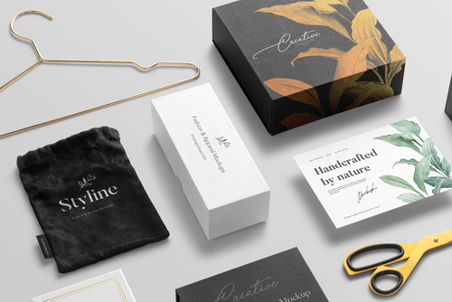 Fashion Branding Packaging Mockup Scene 01