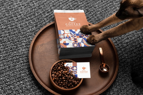 Roast Coffee Packaging Mockup Scene 10