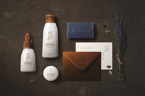 Cosmetics Mockup Scene Top View 04