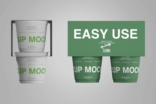 Paper Cup Branding Mockup Set