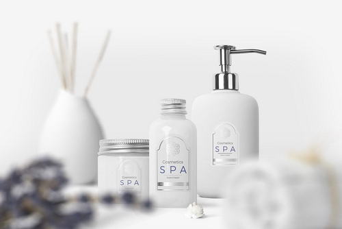 Cosmetics Mockup Scene Front View 01