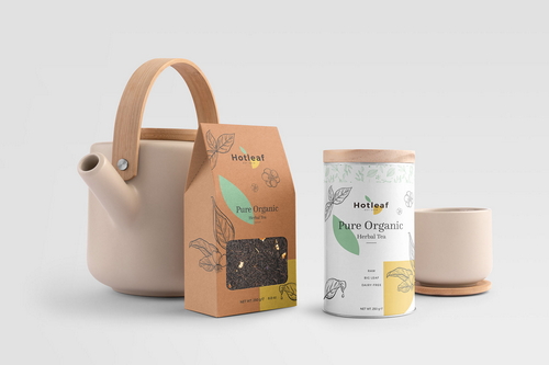 Tea Packaging Branding Mockup Scene 17