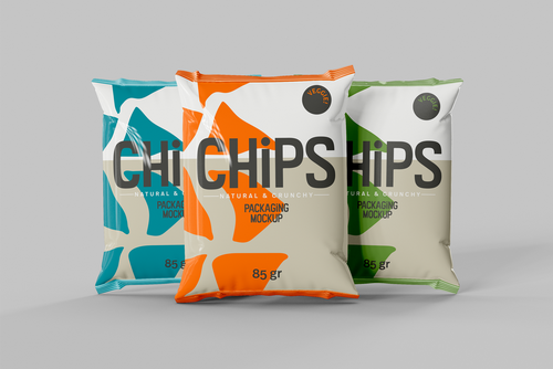 Potato Chips Bag Mockup