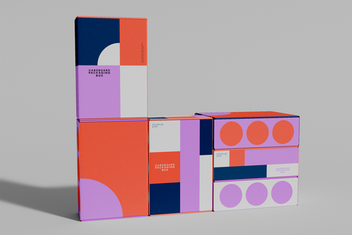 Stacked Mailing Boxes Mockup