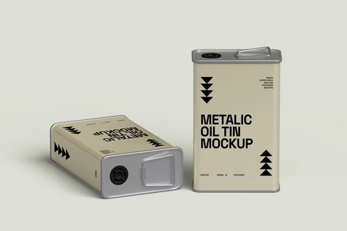 Oil Tin Mockup
