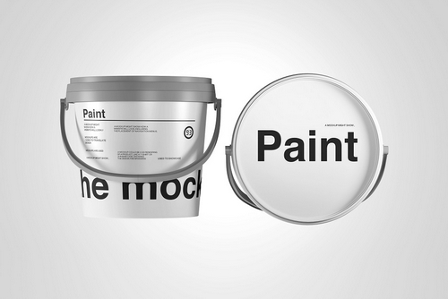 Paint Bucket Container Mockup Set