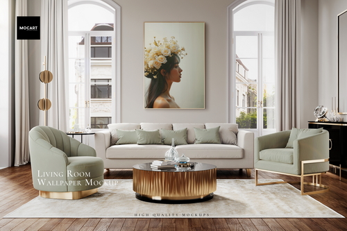 Living Room Wallpaper Mockup v.2