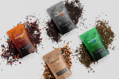 Zip Lock Packaging Tea Mockup Scene 10