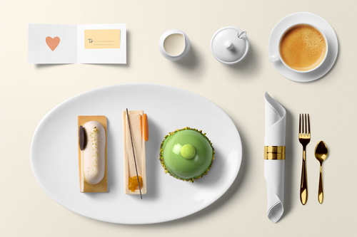 Food Mockup Desert Scene