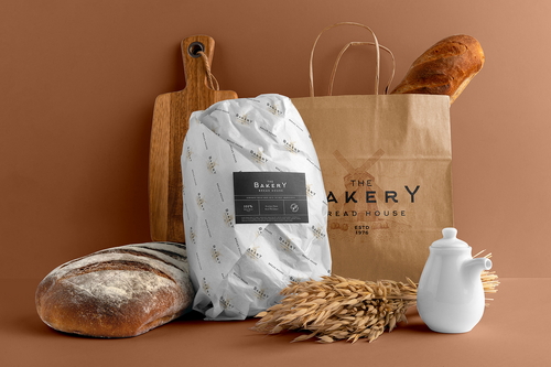 Bakery Branding and Packaging Mockup Scene 23