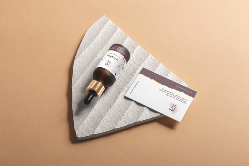 Natura Dropper Bottle Cosmetics Mockup Scene 13