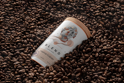 Coffee Packaging Can Mockup Scene 32