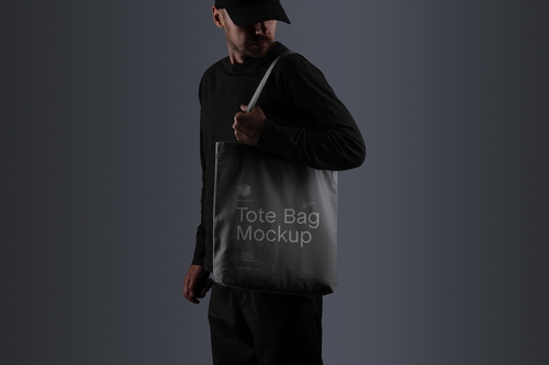 Tote Bag Mockup Scene / Dusk Series 01