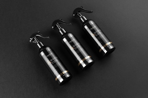 Barbershop Spray Bottle Mockup Scene 11